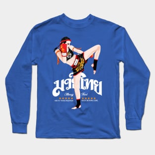 Kick Boxing Girl Long Sleeve T-Shirt